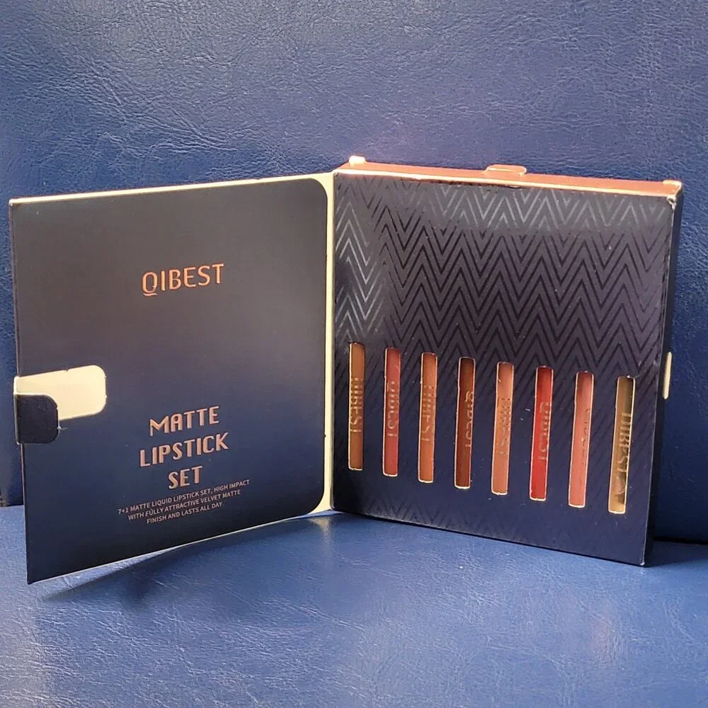 QIBEST Matte Lipstick Set - Brand new! 7+1 NIB